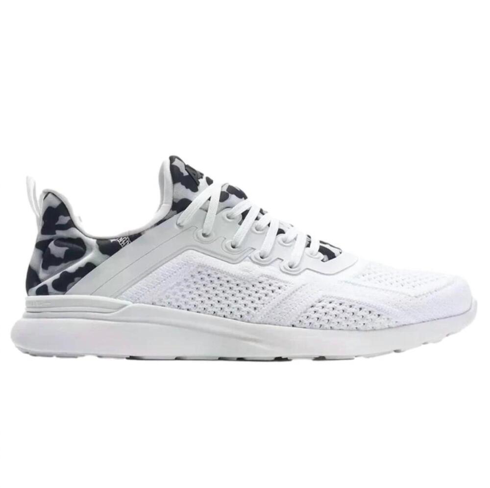 NEW APL women's techloom tracer shoes in white/ black leopard